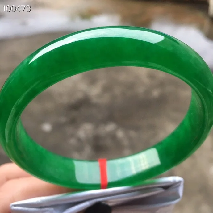 

Koraba Certified (Grade A)100% Natural Jadeite JADE Bracelet Women Bangle