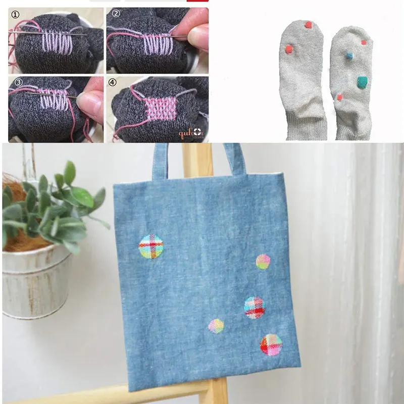 12Pcs Set Holz Stopfen Liefert DIY Kit Stopfen Pilz Patchen Werkzeug Hosen Kleidung Socken Tasche Hause Nähen Holz Ausbessern gerät