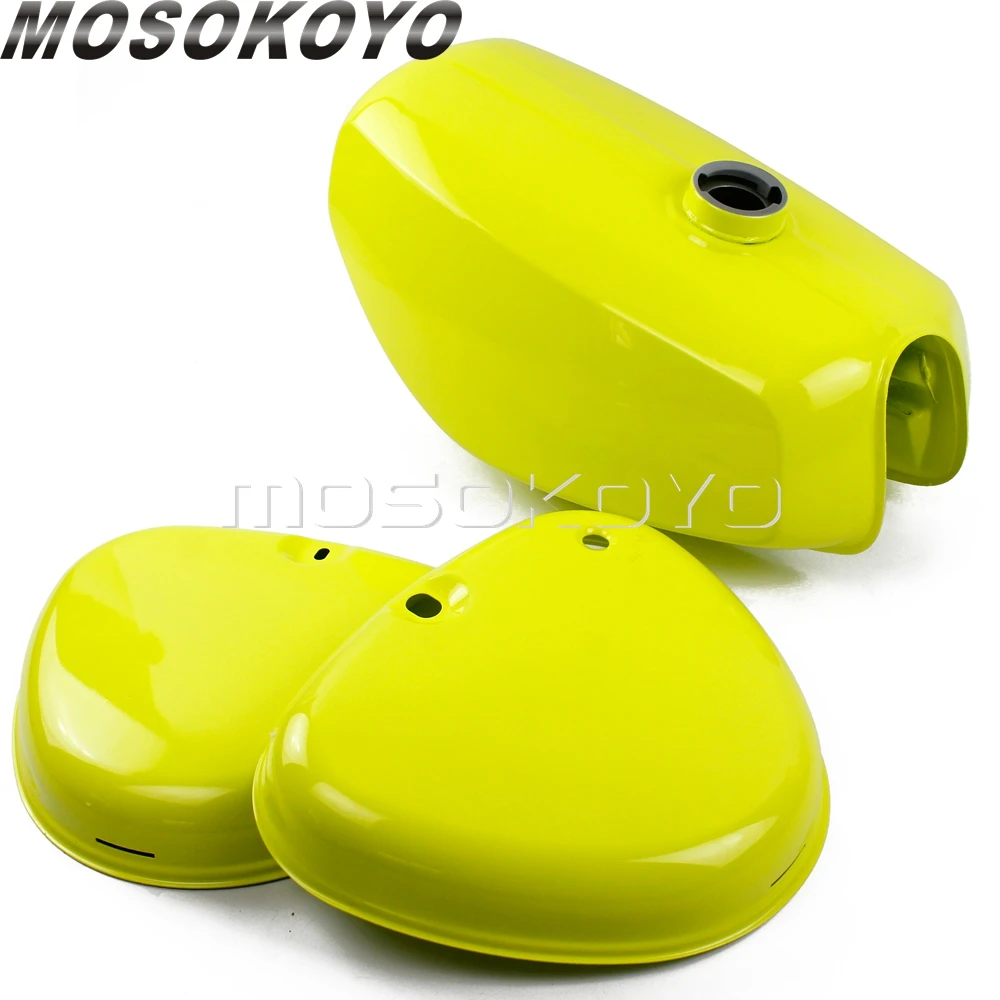 3pcs Motorcycle Oil Gas Fuel Tank with Left and Right Side Cover for Simson S50 S51 S70   （200200）