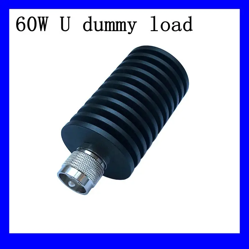 

60W UHF Male Plug Connector RF Coaxial Termination Dummy Load 1GHz 50ohm Nickel Plated RF Accessories