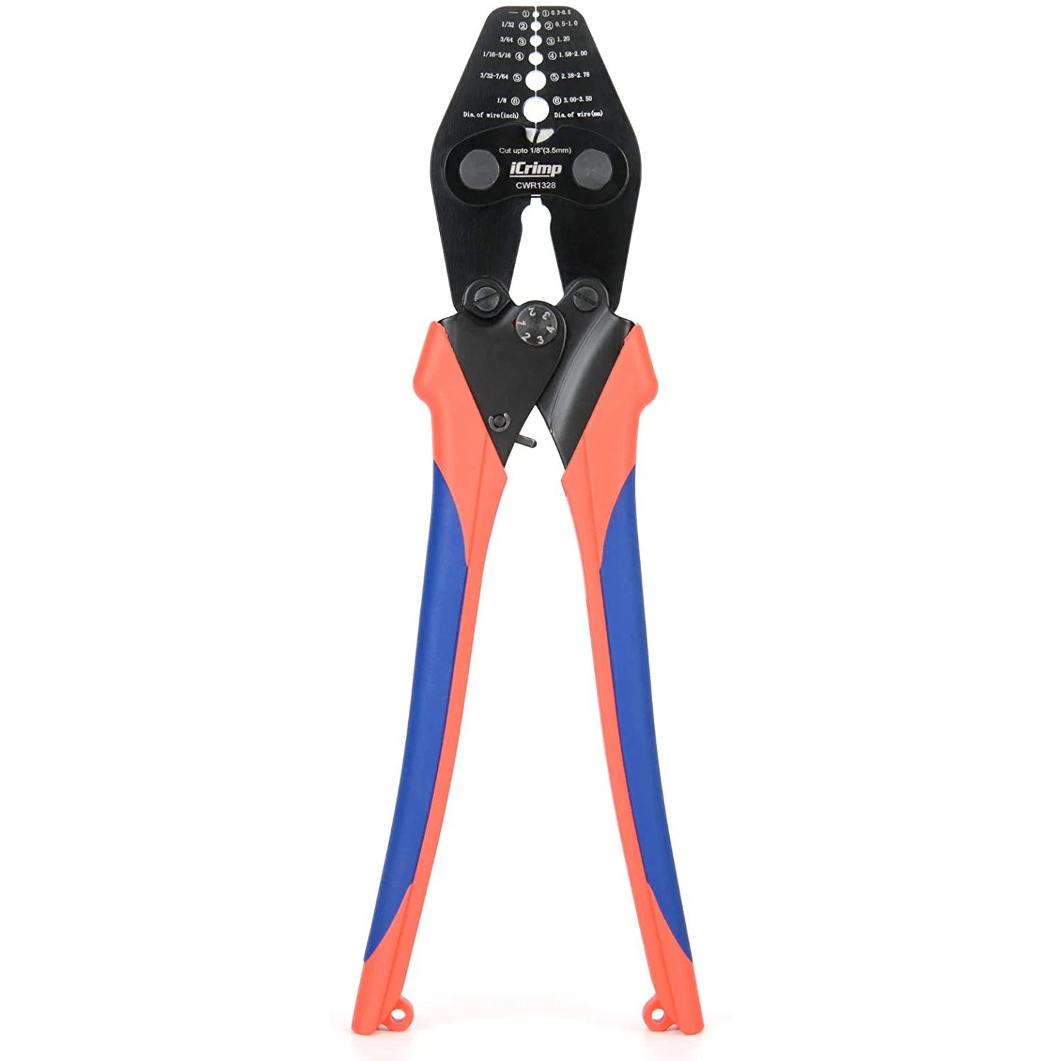 CWR1522/CWR1328 Wire Rope Crimping Tool Plier Cutting Function For Cable Railing Aluminum Oval Sleeves,Double Barrel Ferrules