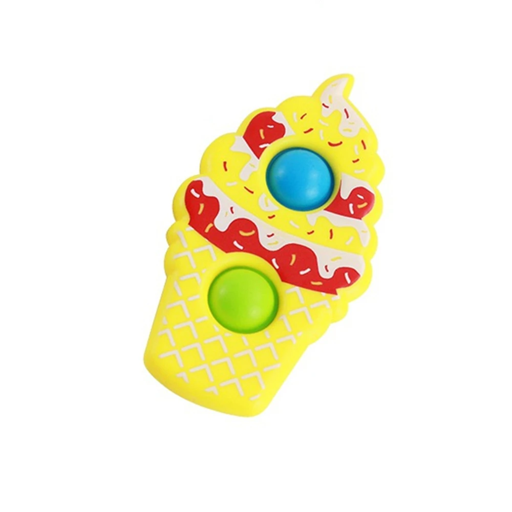 Cute Cartoon Chips Food Squeeze Toy Simple Dimple Soft Ball Decompression Children Hand Fidget Toy Relieve Stress Kid Gift