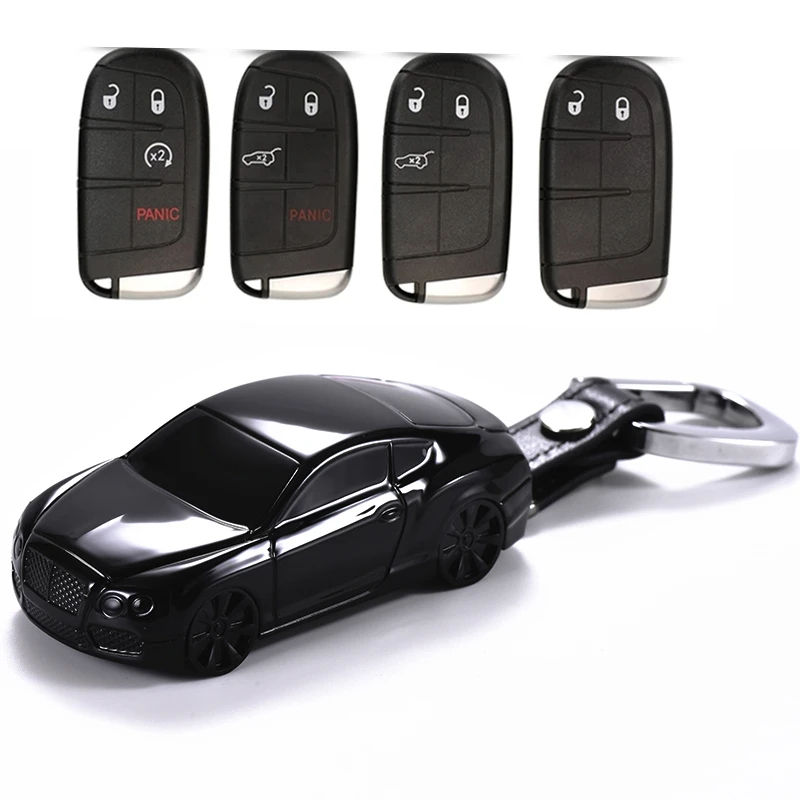 Car Model Remote Key Case for Chrysler Jeep Cherokee Dodge Ram Journey Challenger Durango Renegade Compass Key Protection Shell