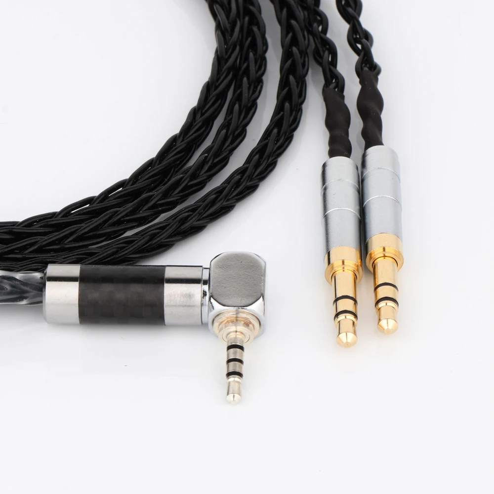 1 Pcs 8Cores OCC Headphone Upgrade Cable for Aventho/Elegia/t1 t5p/D600 D7200 /MDR-Z7 MDR-Z1R