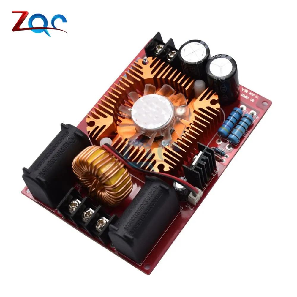 ZVS Tesla Coil Flyback Driver Module DC 12 -30V 15A -20A 250W Drive Power Supply Driver Board with Ignition Coil