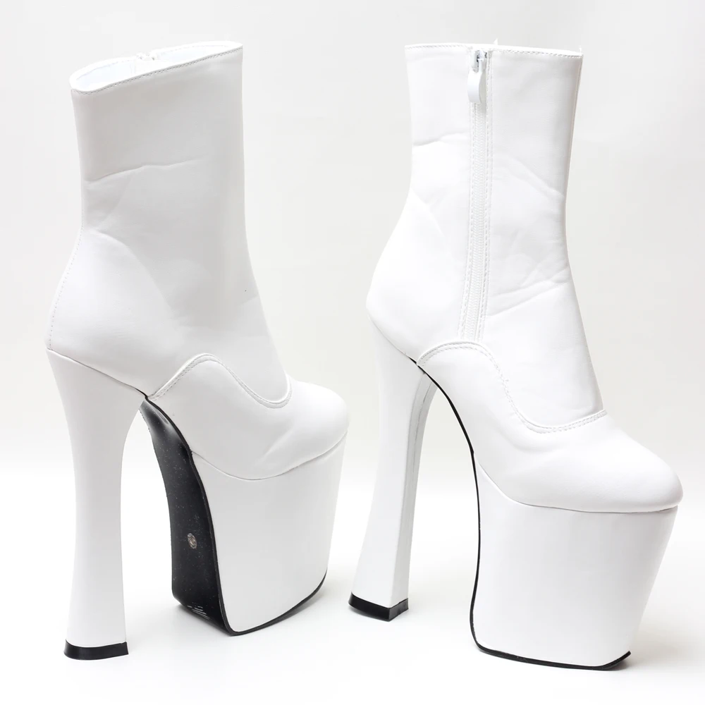 JIALUOWEI 20CM High Heel Corset Platform Ankle Boots Size36-46