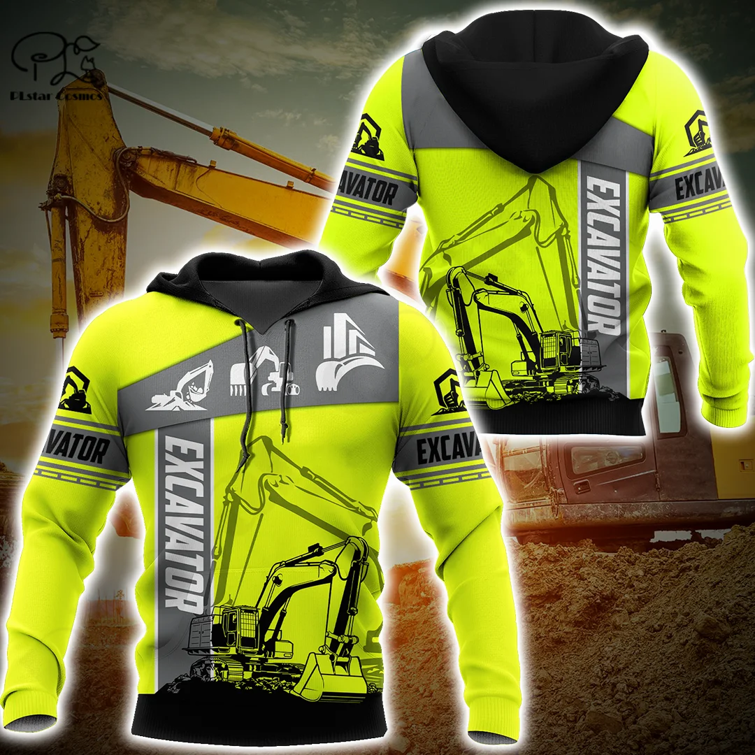 PLstar Cosmos 3DPrint Newest Excavator Work Unique Aswome Men/Women Cozy Hrajuku Casual Streetwear Hoodies/Zip/Sweatshirt Style3