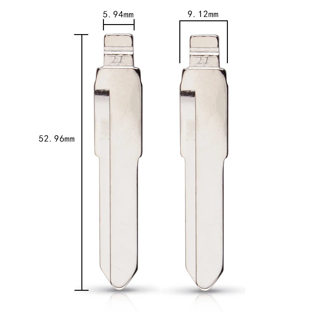 Lame de clé télécommande métallique 27 # MAZ24R, non coupée, vierge, pour Mazda M3 M5 M6, pour keydiy KD xhorse VVDI JMD, 10 pièces