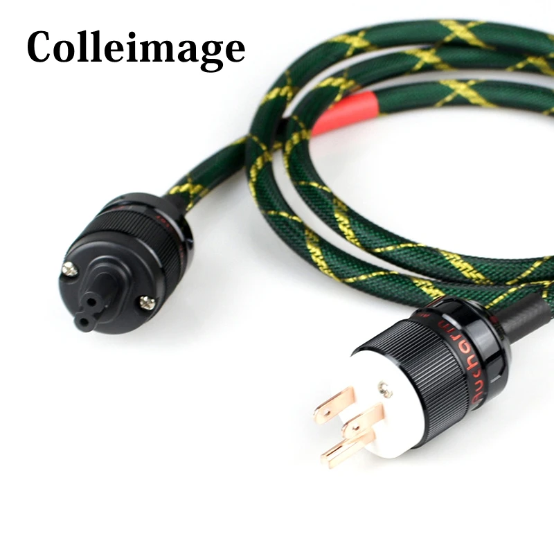 

Colleimage Hi-Fi OFC Power cable US power plug Figure 8 C7 IEC connector Amplifier CD DVD player audio AC power cord