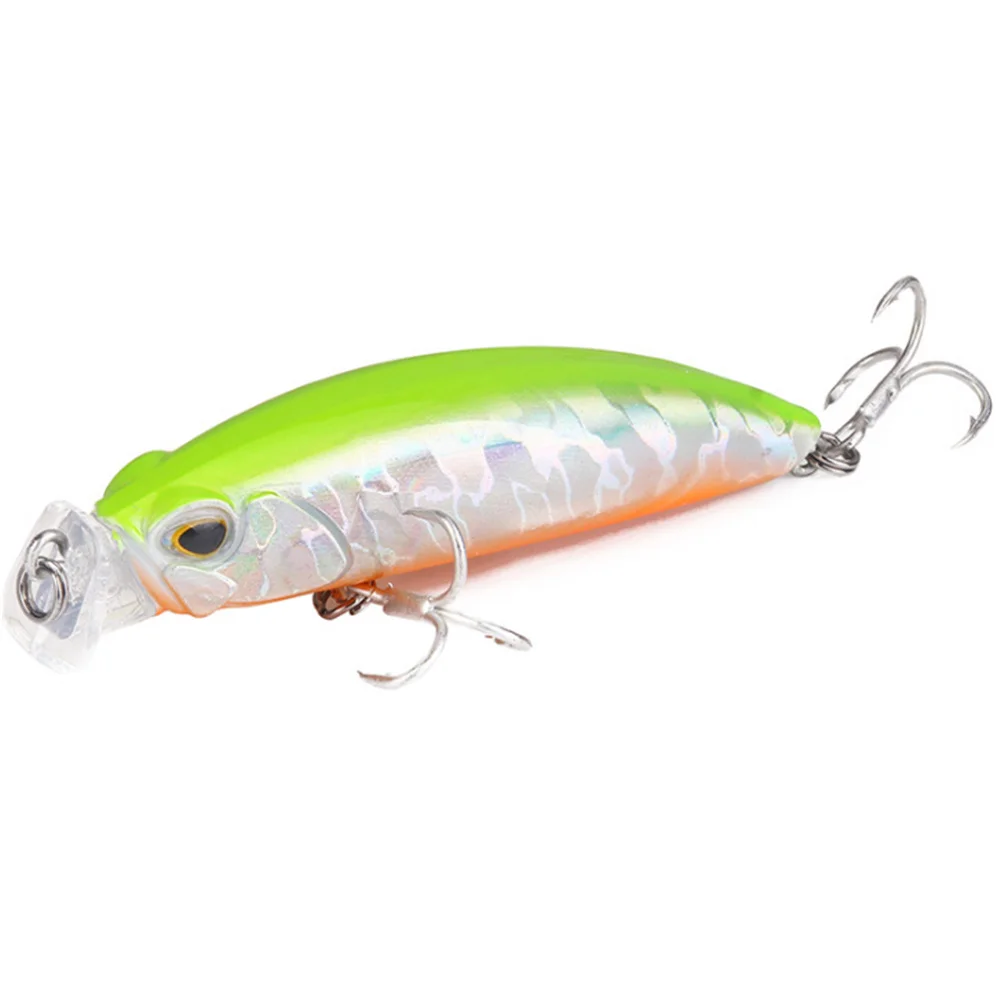 1Pcs Fishing Lures 10g 8cm Floating Bionic Minnow Wobblers Hard Plastic Bait with Strengthen Hooks Carp Sea Bass Fishing Tackle