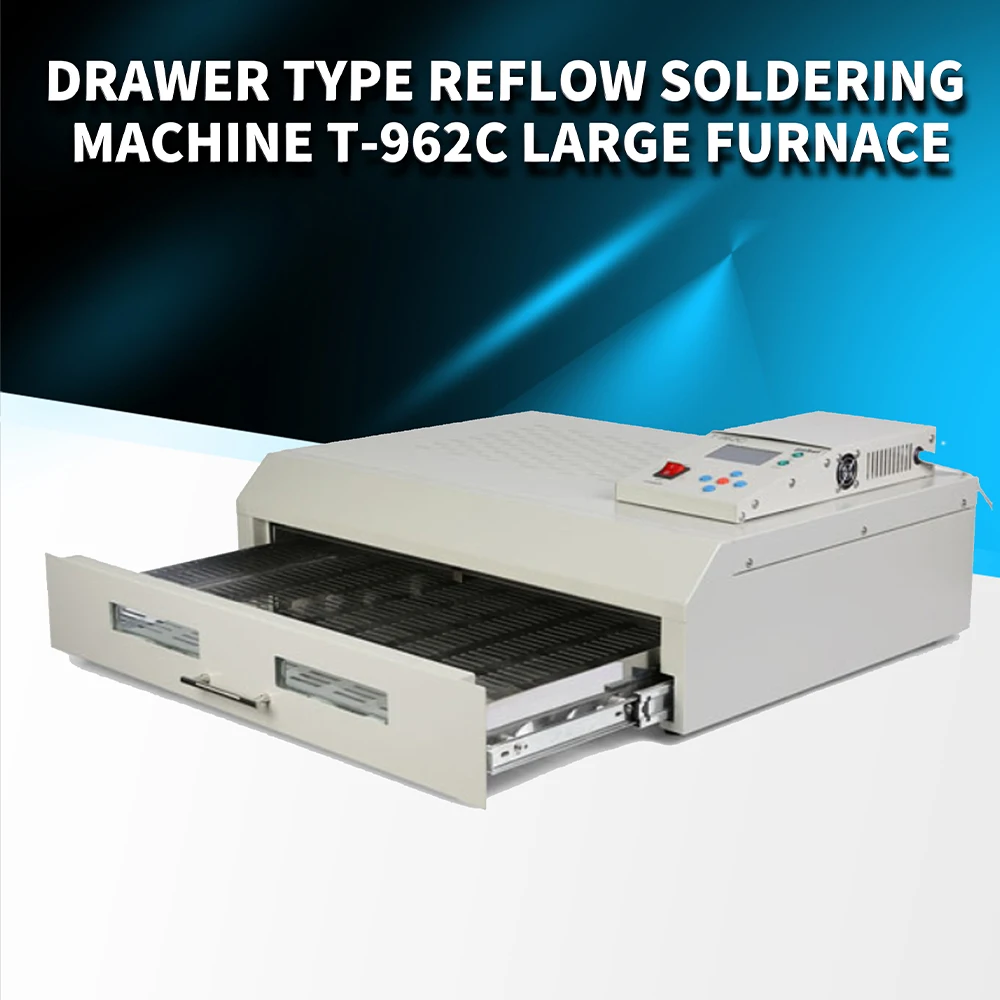 New Version Orignal PUHUI T-962C Infrared IC Heater Soldering Station T962C Reflow Oven BGA SMD SMT Rework Station T 962C