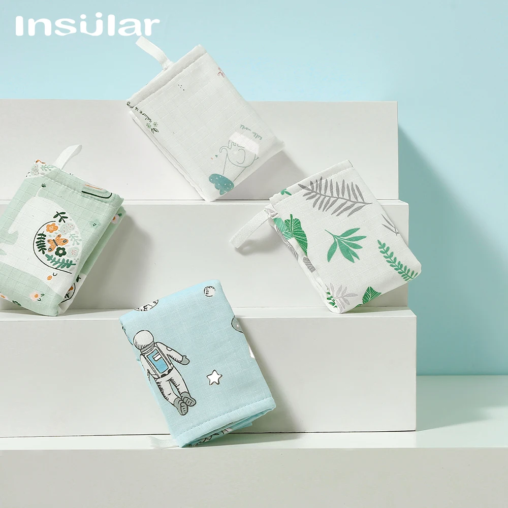 

Детское квадратное полотенце Insular из чистого хлопка, салфетка для слюней, полотенце для лица для детей, незаменимые товары для малышей