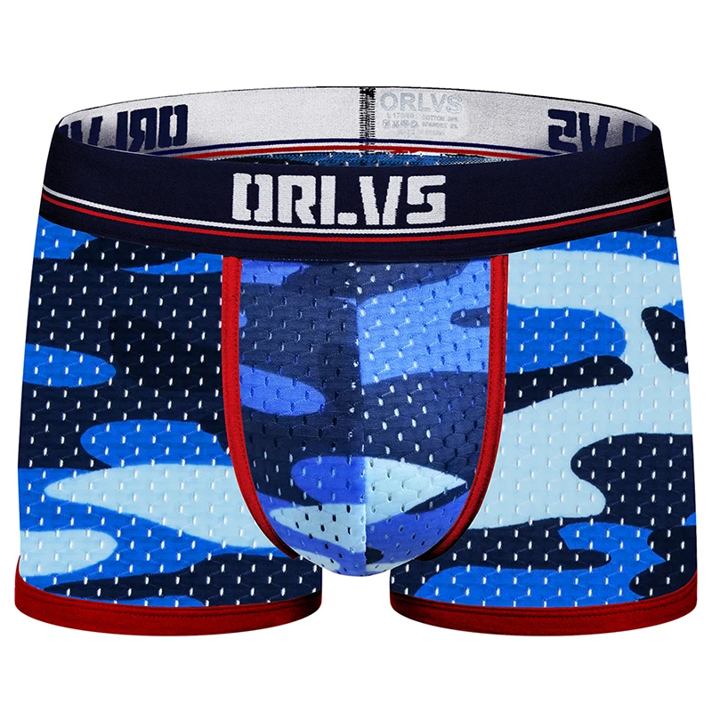 ORLVS Brand male underwear men boxer cueca tanga quick dry ropa interior hombre men boxer shorts breathable calzoncillo men