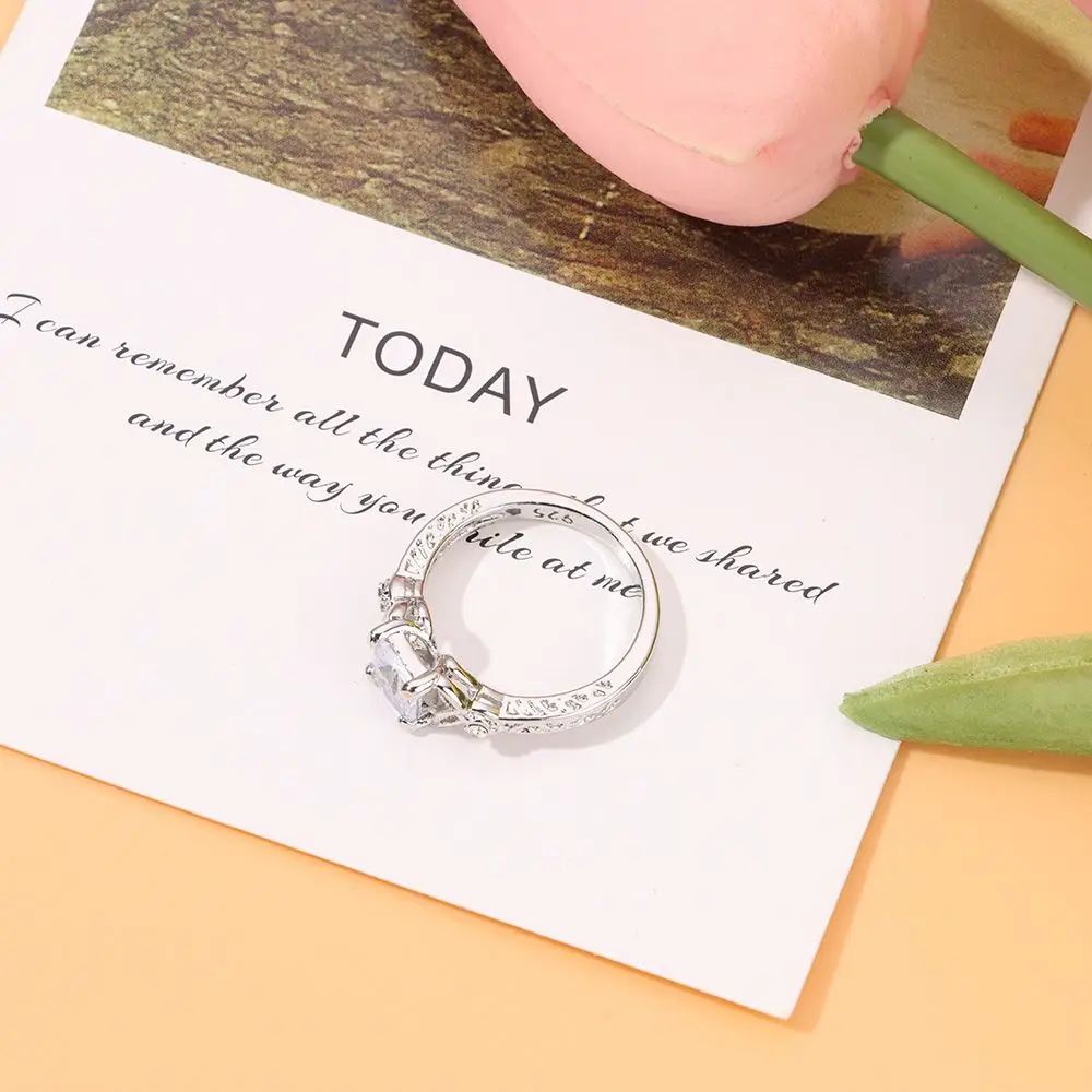 Простота свадьбы на годовщину, женское изысканное ювелирное кольцо с цирконом и бриллиантом, серебро 925 пробы