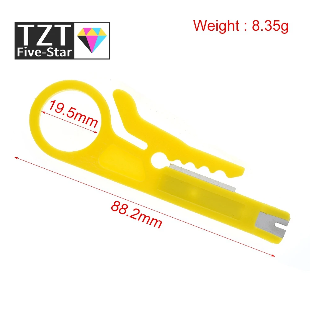 TZT 1/3PCS Tragbares Abisolierzangen-Messer, Crimpzange, Crimpwerkzeug, Kabelabisolierer, Drahtschneider, Multifunktionswerkzeug, Schnittwerkzeug, Taschenformat – Detail 2