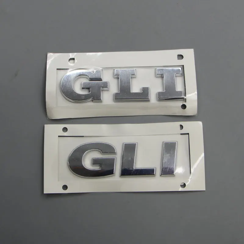 For  JETTE GLI Trunk logo Gli alphabet ABS plastic Electroplated car paint silvery 1K5 853 675 16D 853 675