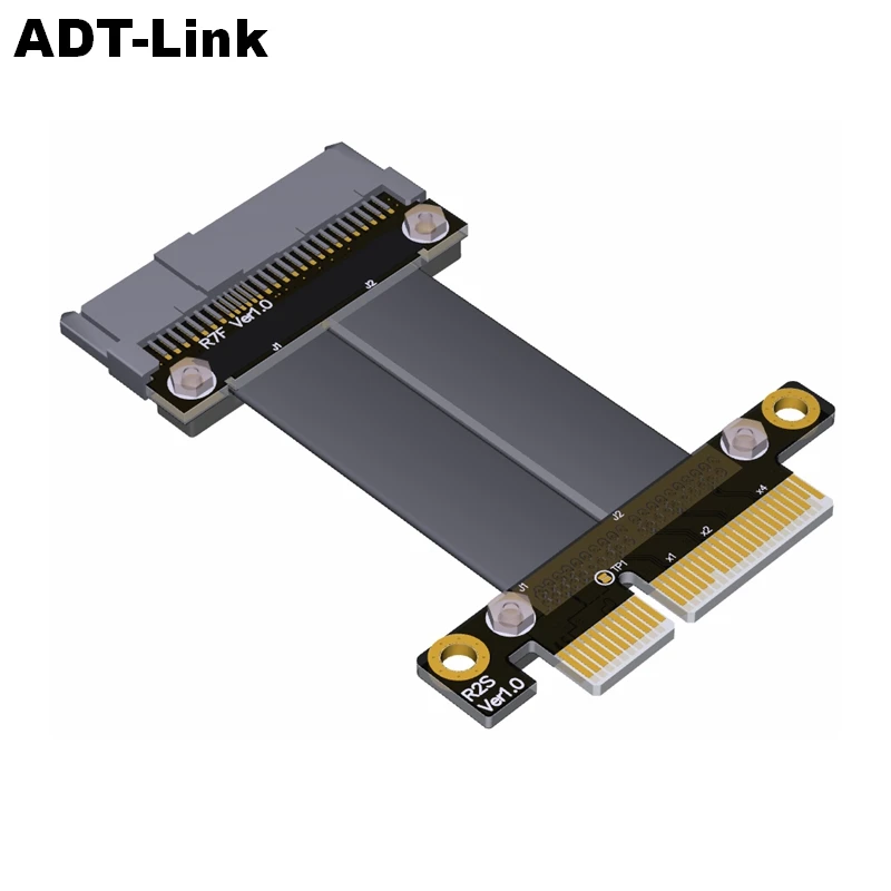 

U.2 NVMe SSD to PCI-E 3.0 x4 SFF-8639 NVMe PCIe Extension Data Cable High Rate Transmission R27SF 8G/bps U2 Extender