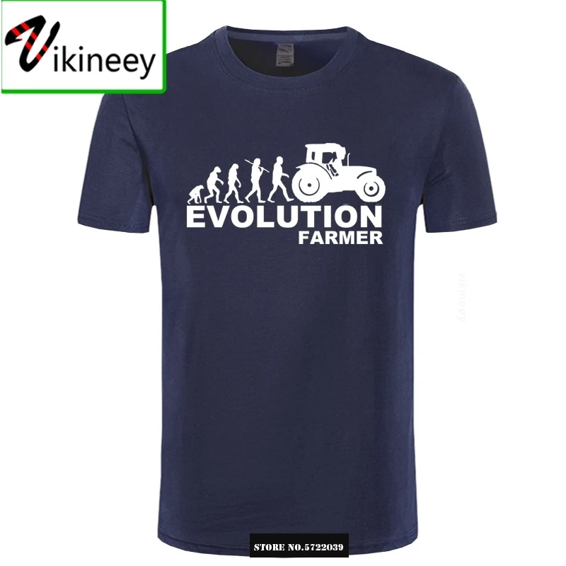 

Farmer Evolution Mens T Shirt Farming Tractor Fendt Claas Machinery Short Sleeve Fashion Summer Printing T-shirt