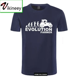 Farmer Evolution Mens T Shirt Farming Tractor Fendt Claas Machinery Short Sleeve Fashion Summer Printing T-shirt