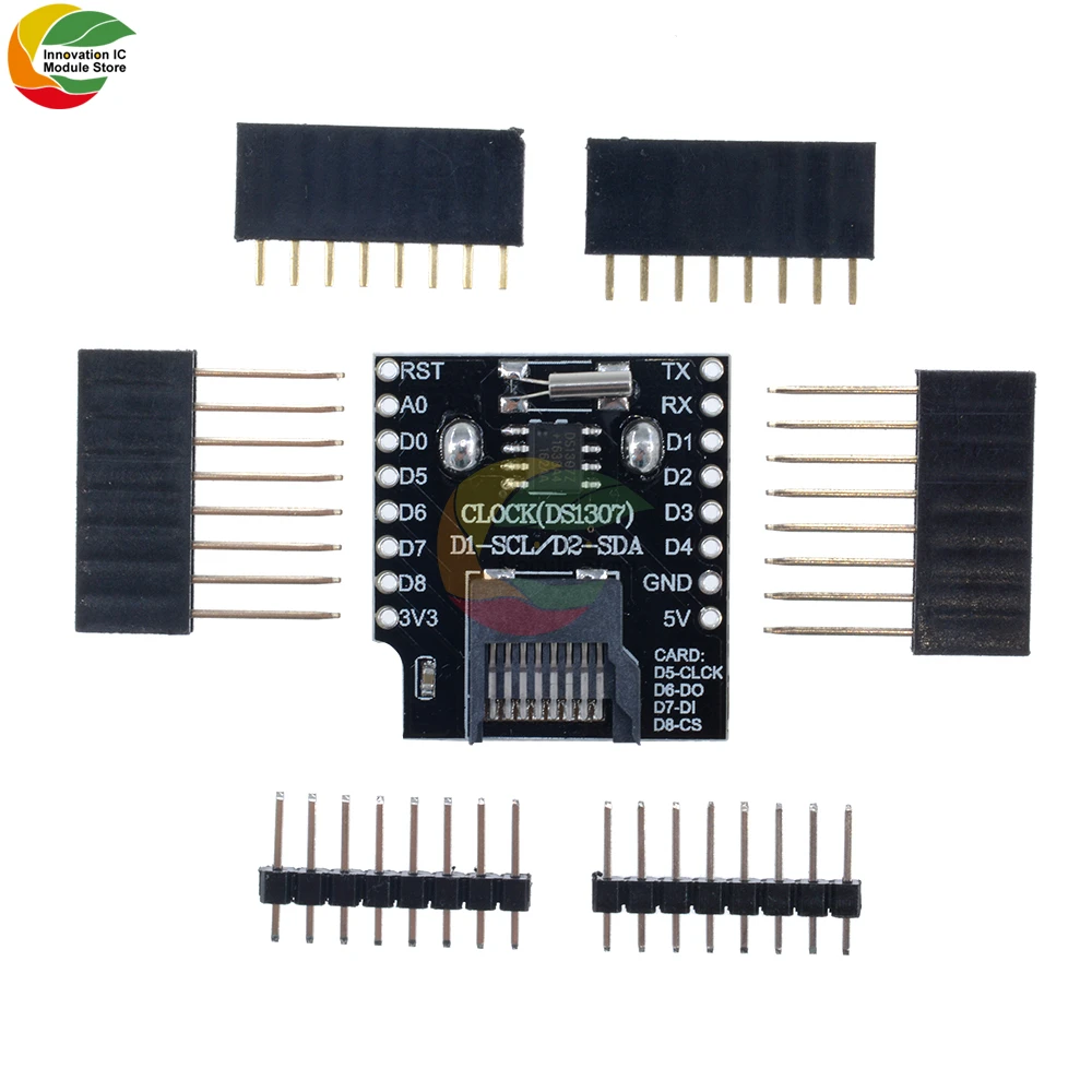 RTC DS1307 Clock Micro Micro SD For Wemos D1 Mini Data Logging Expansion Board DS1307 Clock Module