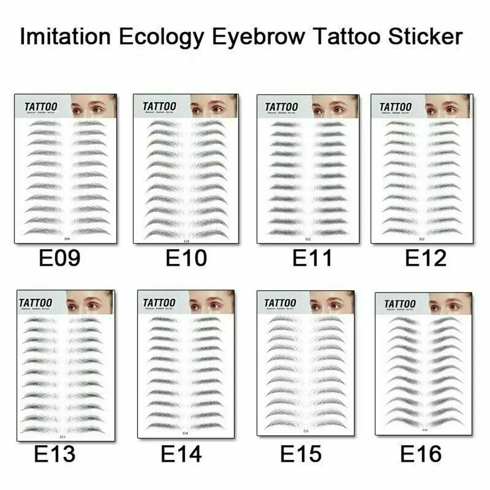 Makeup Waterproof Lasting 4D Hair-like Eyebrow False Eyebrows Authentic Eyebrow Tattoo Sticker