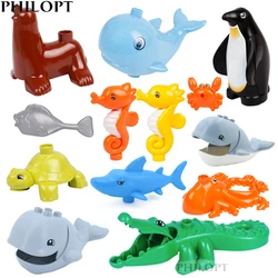 Large Building Block Animal DIY Accessories Crab  Whale Tortoise Compatible Toys Children's Building Blocks Children's Gifts