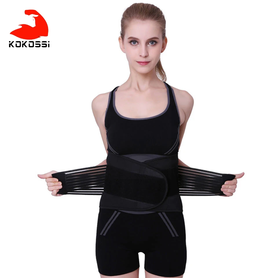 KoKossi Lumbar Support S-6XL Adjustable Belt Pain Relief Neoprene Double Pull Unisex Professional Protective Gear Accessories