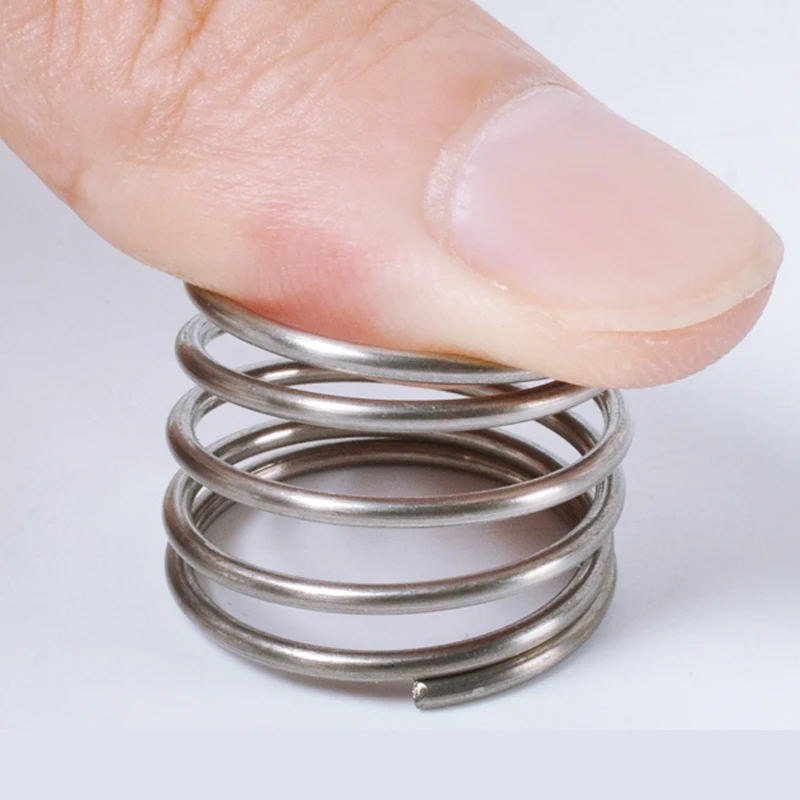 304 Stainless Steel Small Compression Spring Buffer Return Short Spring Return Release Pressure Wire Diameter 0.2mm 0.3mm Y-type image 3