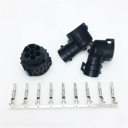 10 Set Tyco Amp TE 7 Pin/Way Twist Lock Rear DIN Connector Kit IP67/69 Temp Resistance Plug 967650-1/965783-1