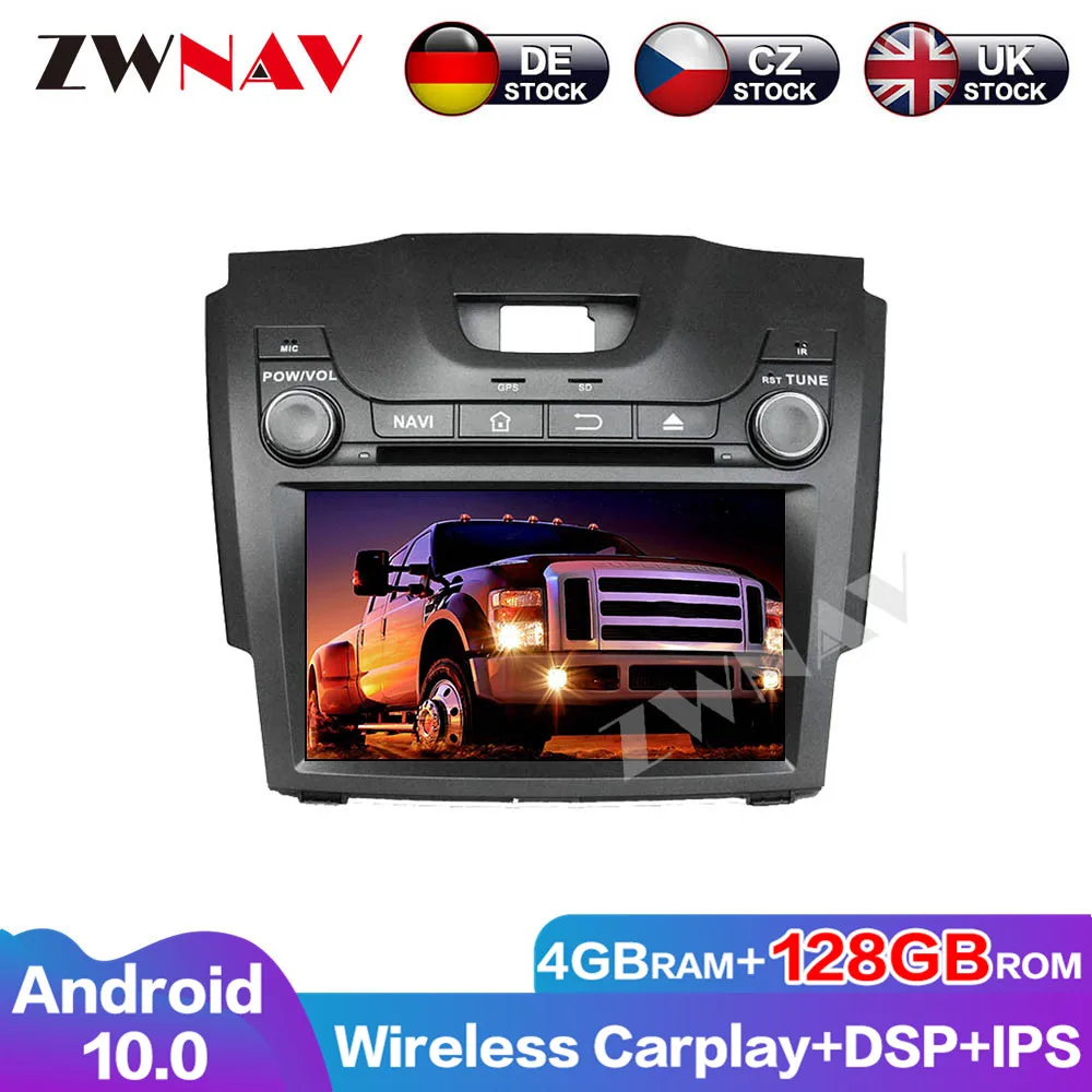 Android 10 128GB screen car radio multimedia player For Chevrolet Chevy Holden S10 TRAILBLAZER ISUZU D-MAX S10 BT GPS head unit