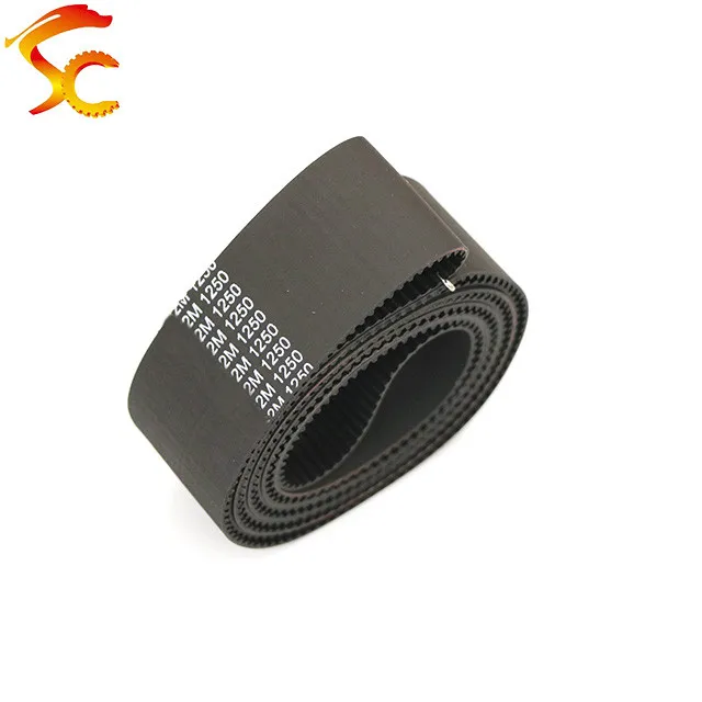 10pcs 2GT-1250-6/10mm belt closed loop rubber 2GT-1250-6/10mm timing belt Teeth 625  Length 1250mm width 10/6mm for 3D printer