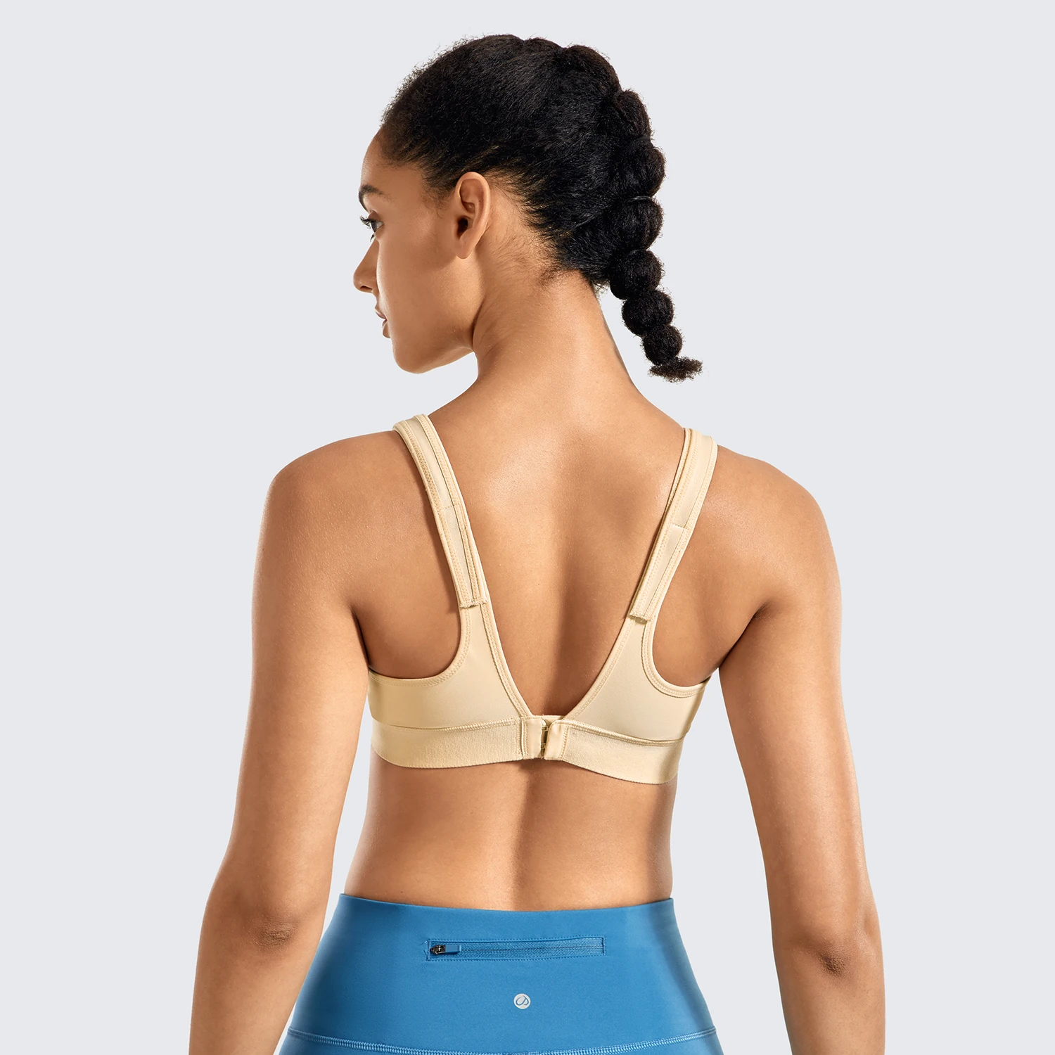 Reggiseni sportivi ad alto impatto senza ferretto SYROKAN per le donne reggiseni imbottiti con supporto completo taglie forti