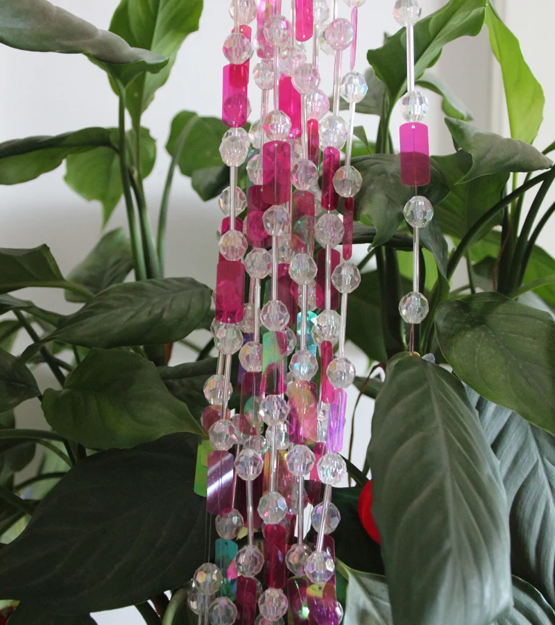 New style Indoor home Decoration sequin Door Curtains acrylic colorful beads Glass tube beads DIY Wedding supplies