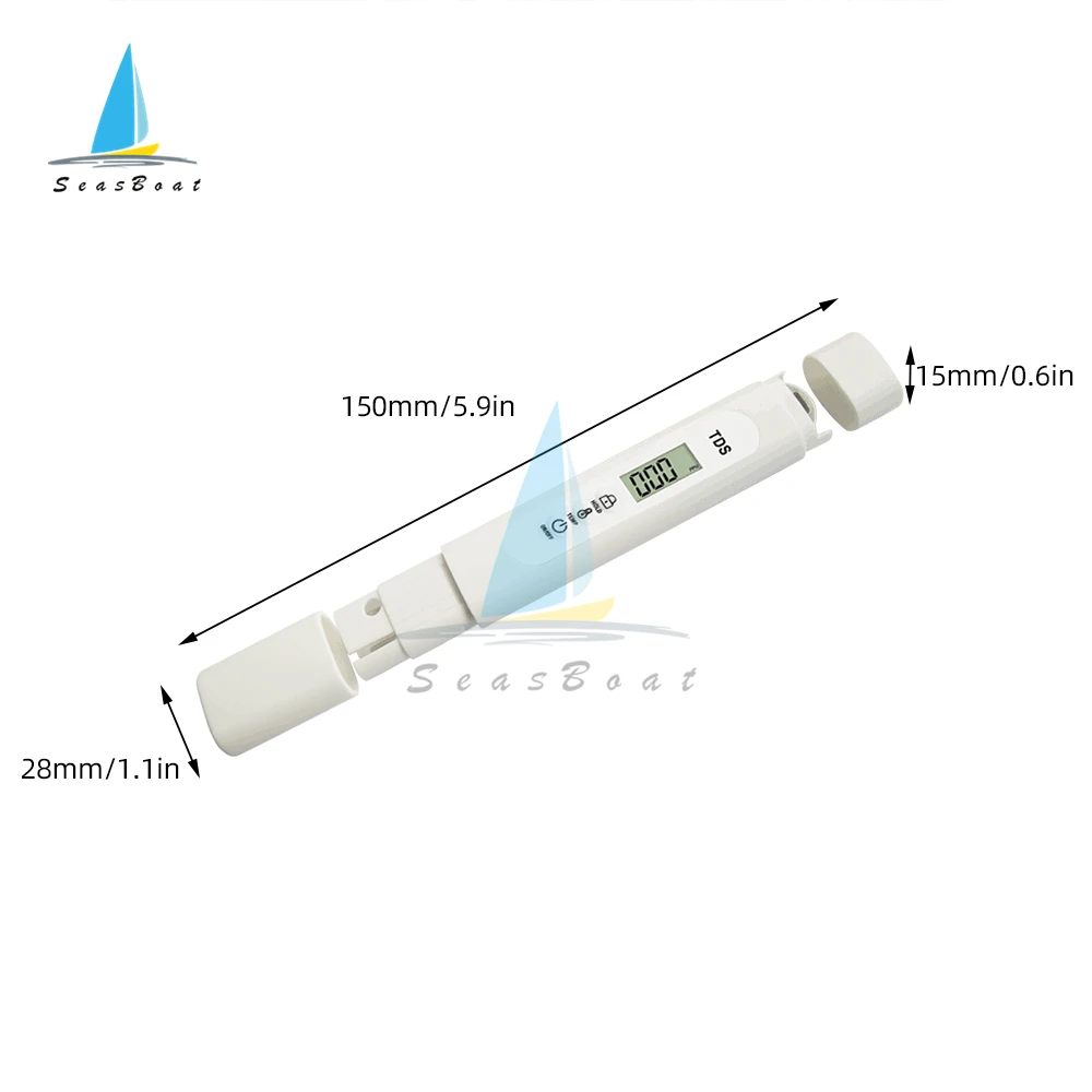 DS-M1S High Precision Digital Water Quality Tester Water Test Pen Water Quality Analysis Meter Check 0-9990 ppm Measurement