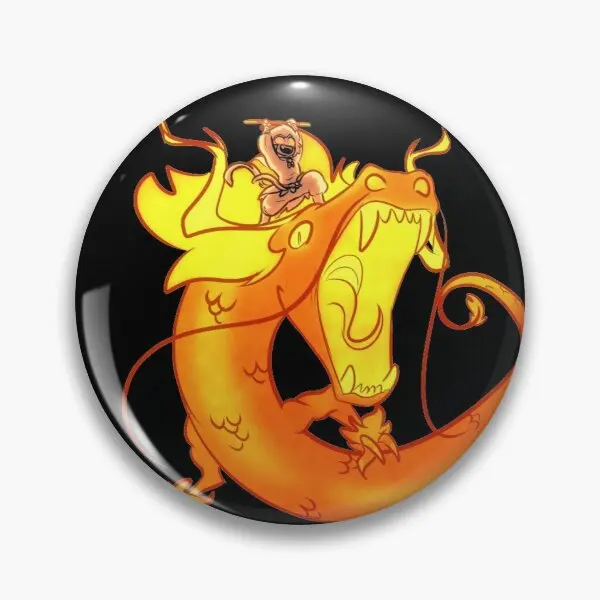 Sun Wukong Dragon Rider  Soft Button Pin Fashion Lover Brooch Collar Metal Women Decor Cute Gift Creative Clothes Jewelry Funny