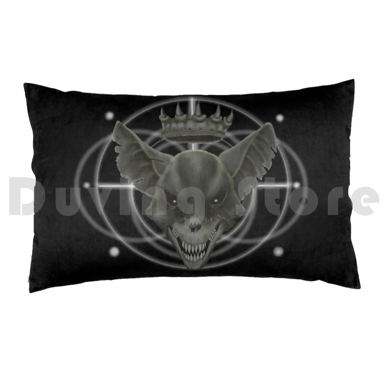 The Rat King Pillow Case Printed 50x75 Surreal Strange Rat King Skull Macabre Dark Horror Spooky Creepy Crown