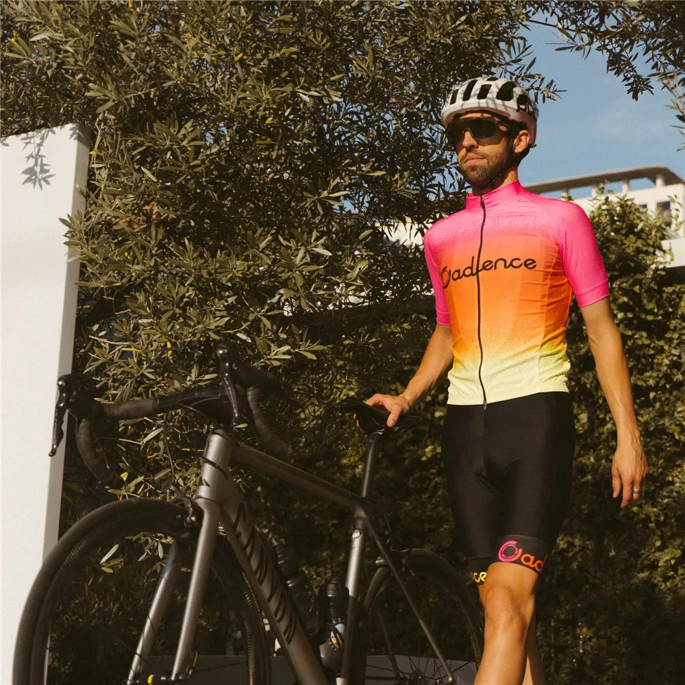 Cadence Replica 2021 Cycling Jerseys Suit Bicycle Clothes Breathable MTB Pro Team Short Sleeve Bib shorts Ropa Maillot Ciclismo