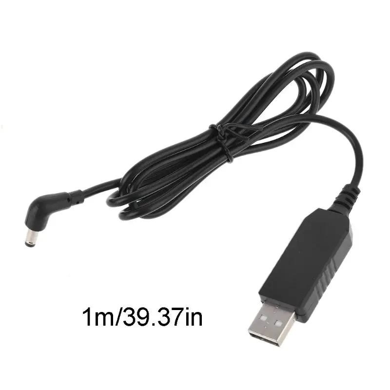 USB 5V to 12V 4.0x1.7mm Power Supply Cable for Echo Dot 3rd Router LED Speaker