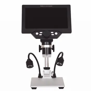 Large LCD screen digital microscope 12MP 1-1200X Electronic Video Magnifier Camera Soldering Phone PCB Repair Tools LED Light