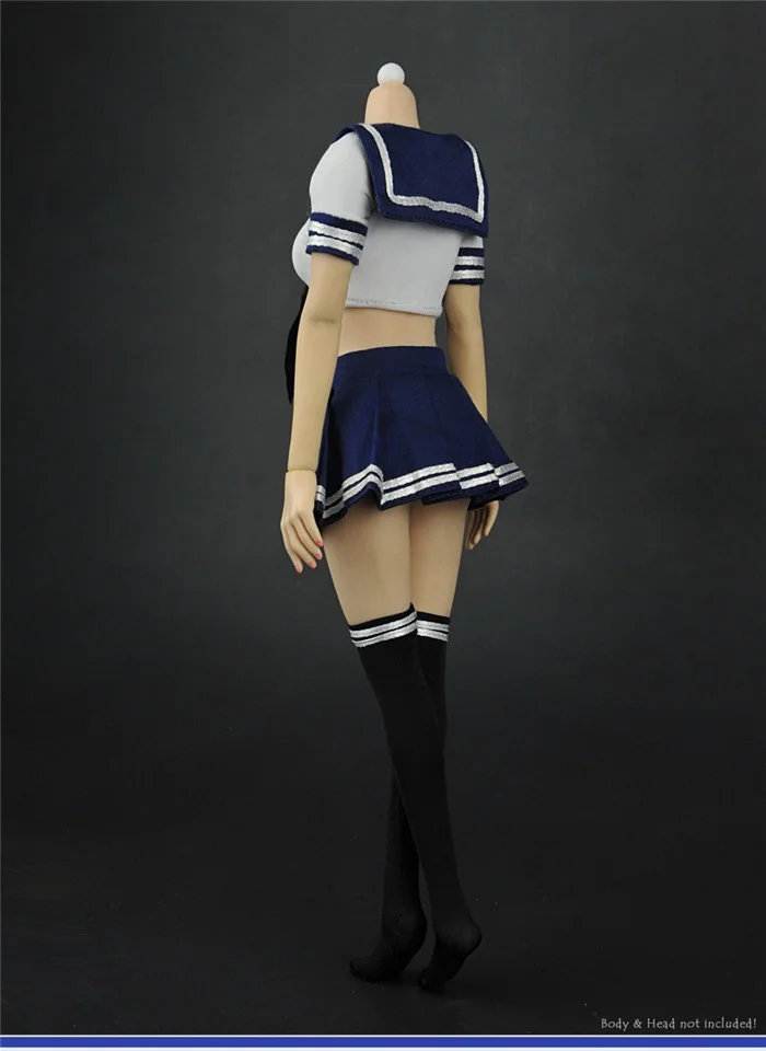 1/6 Scale Figures Clothes Accessories Student Sailor Suit For 12" Action Figure Doll Fits Seamless Body,No head & body A0559