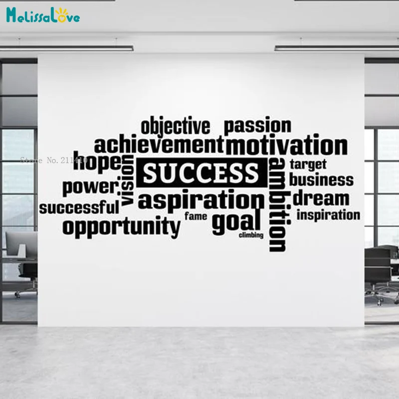 Every Condition of Success Wall Stickers Office Quote Motivational Company Studio Decor Vinyl Decals Removable YT5762