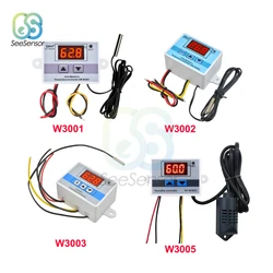 W3001 W3002 W3003 W3005 Digital LED Temperature Controller For Incubator Cooling Heating Switch Thermostat NTC Sensor 12/24/220V