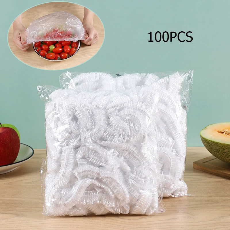 Пленка для хранения пищевых продуктов, Одноразовая полиэтиленовая пленка для сохранения свежести, 50/100 шт.