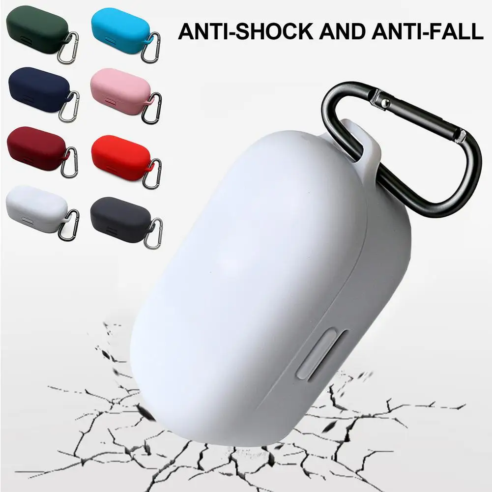 Bluetooth Headset Protector Cover Shockproof Silicone Headphone Case with Hook For Bose QuietComfort Earbuds Cover