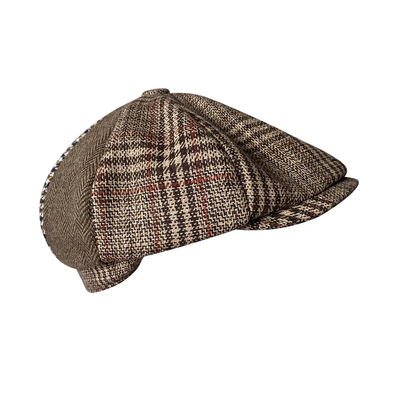 Autumn Winter caps for men New Women Newsboy Hats Vintage Splicing Octagon Cap Women Casual Gatsby Flat Hat BLM363