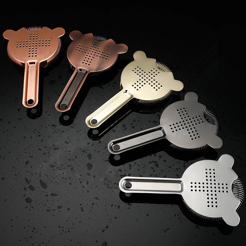 

Two Stablising Prongs Bar Cocktail Strainer Superior Large Spring 304 Stainless Steel