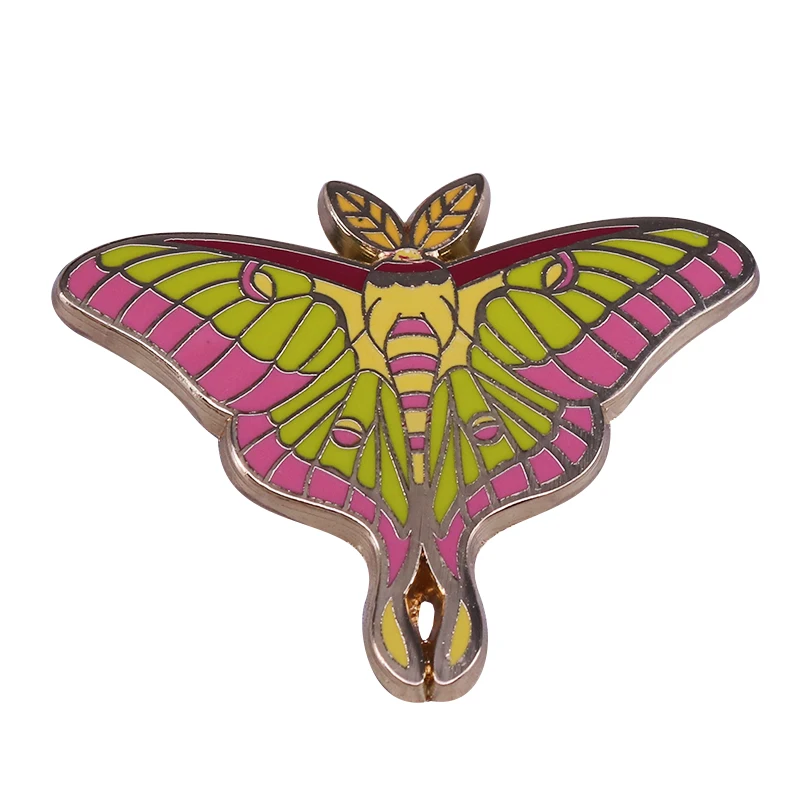 Moth brooch beautiful transformation new beginning gift