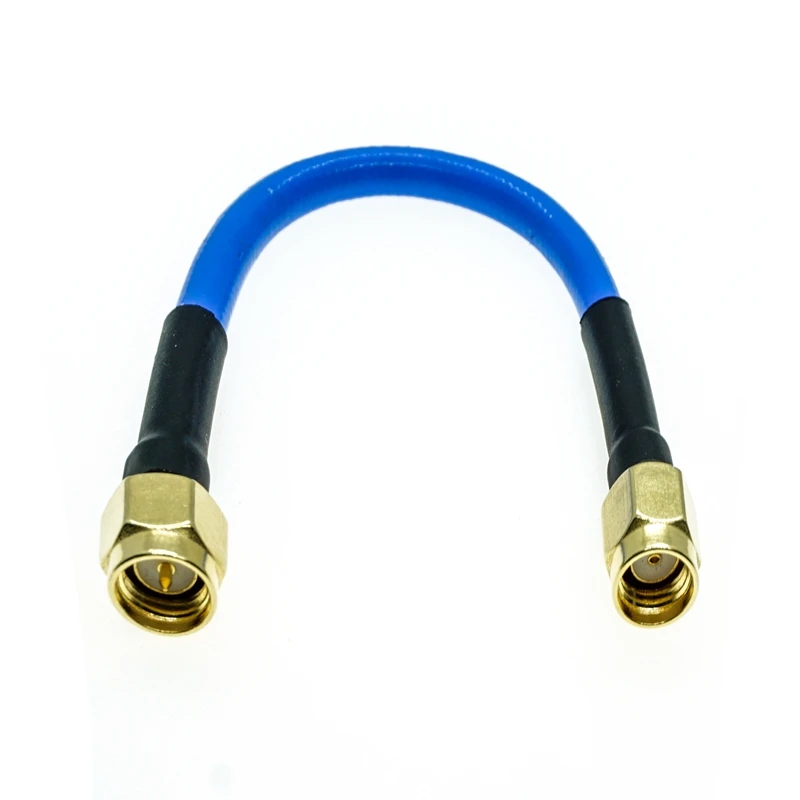 RPSMA mannelijk naar SMA mannelijk connector RG405 RG-405 semi-flexibele coaxkabel.086\