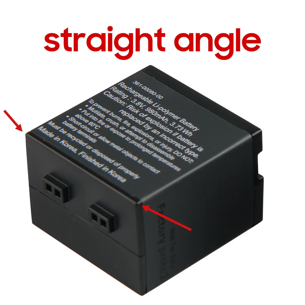 Original Replacement Battery 361-00080-00 For Garmin Virb X Compact VIRB XE Action Camera Battery 980mAh