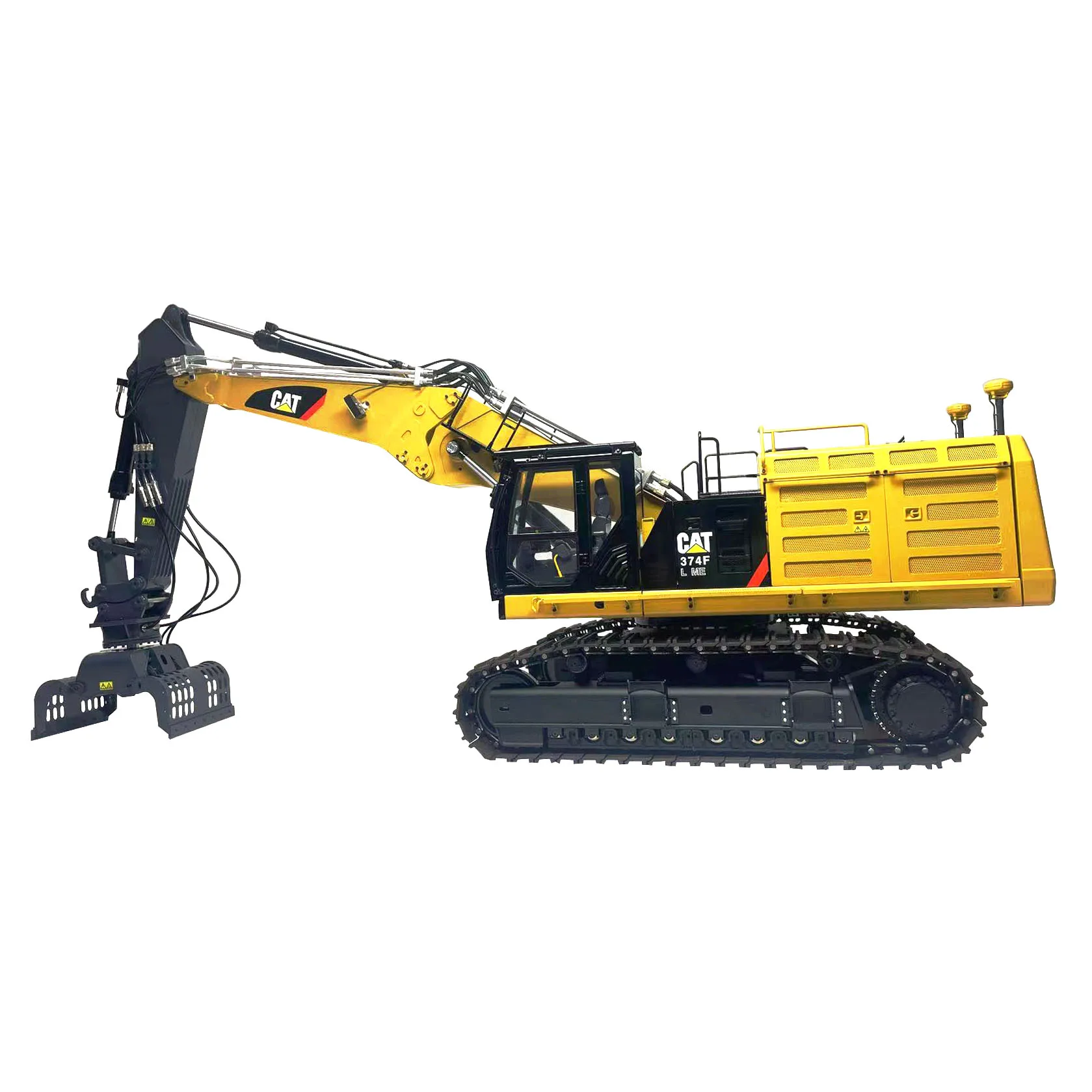 Three-section Boom 1/14 374F Remote Control Excavator Model Full Metal Excavator Model To Send Hydraulic Claw